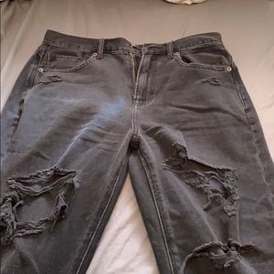 Black American Eagle Mom Jeans